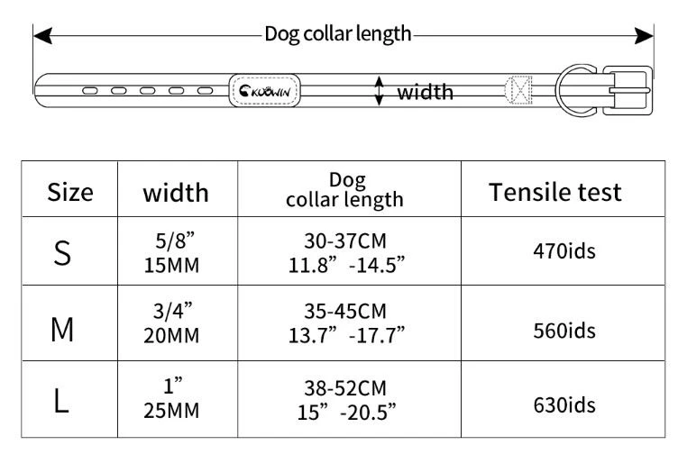 dog collar size 1