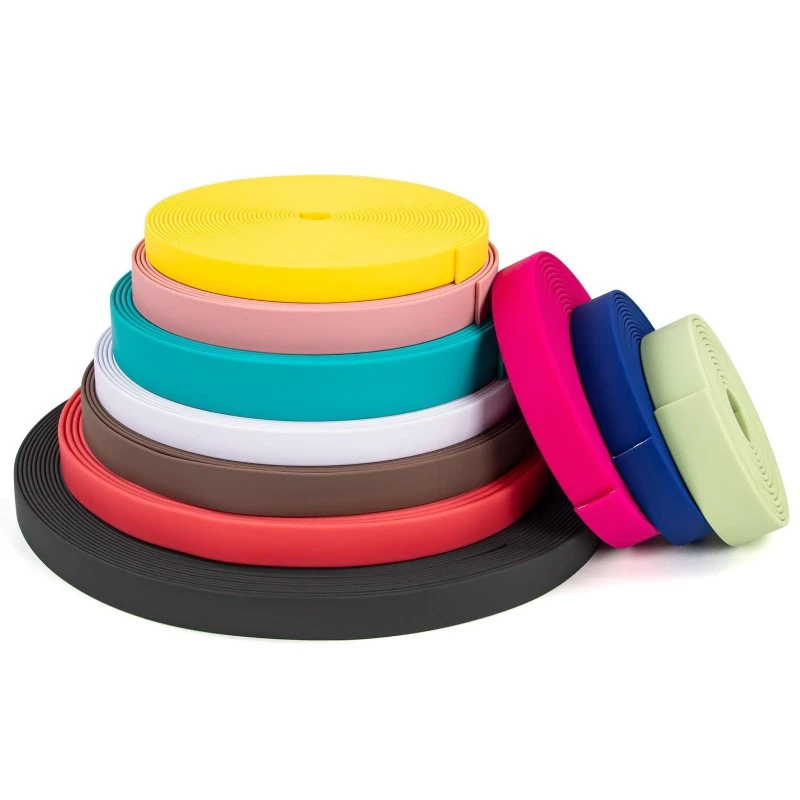 Smooth PVC coated webbing samples for custom dog collars and leashes Smooth PVC coated webbing samples for custom dog collars and leashes