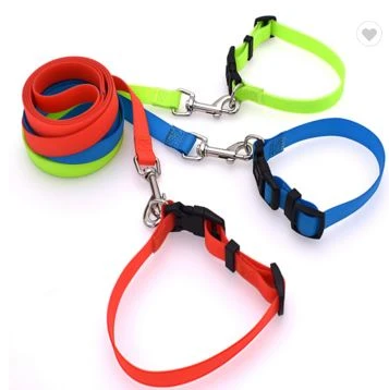 High Quality Custom Made Waterproof Red Pet Dog Leash And Collars